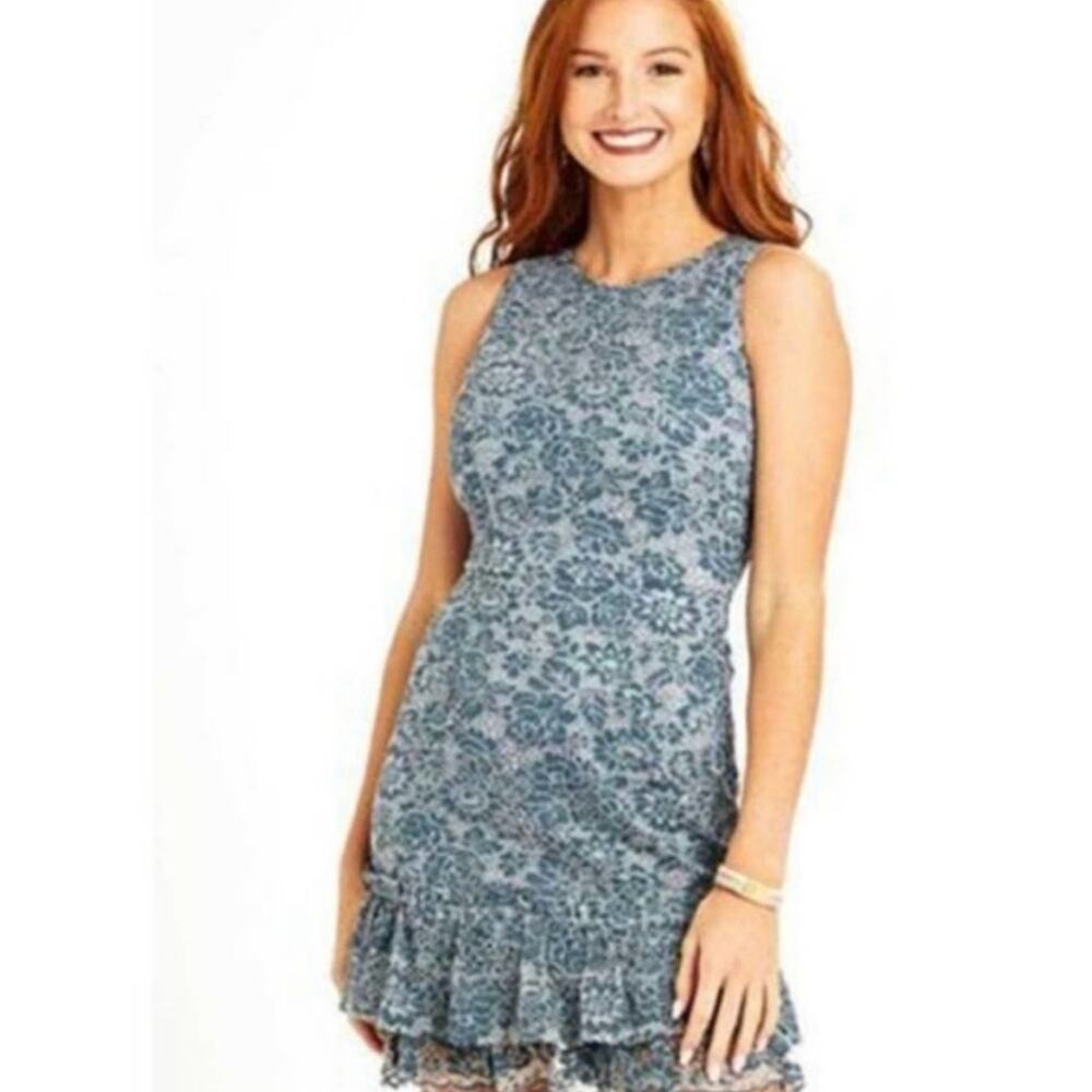 Altar'd State Size Small Nightshade Gray Lace Lined Dress NEW